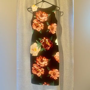 Black floral dress
